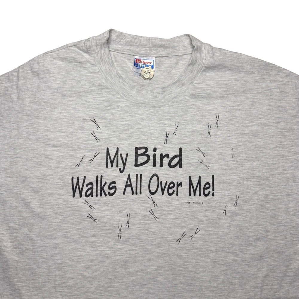 Vintage 90s bird funny shirt